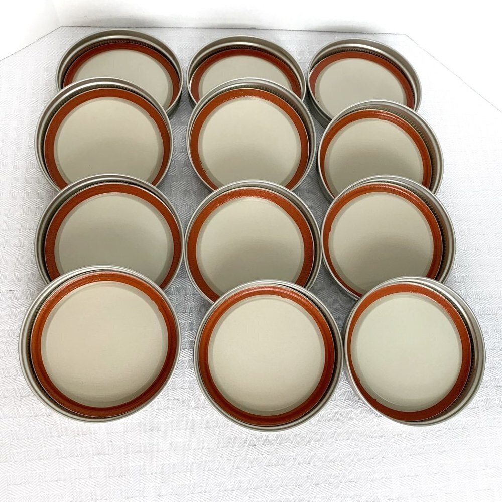 Ball Wide Mouth Lids & Bands 12 Lids and Seals New Never Used